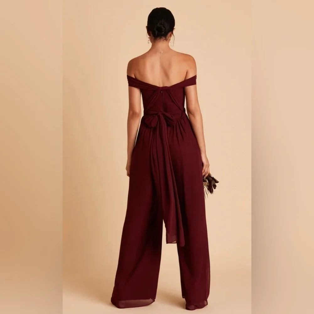 Birdy Grey Gigi Convertible Jumpsuit Cabernet xs extra small NWT NEW - Picture 5 of 10